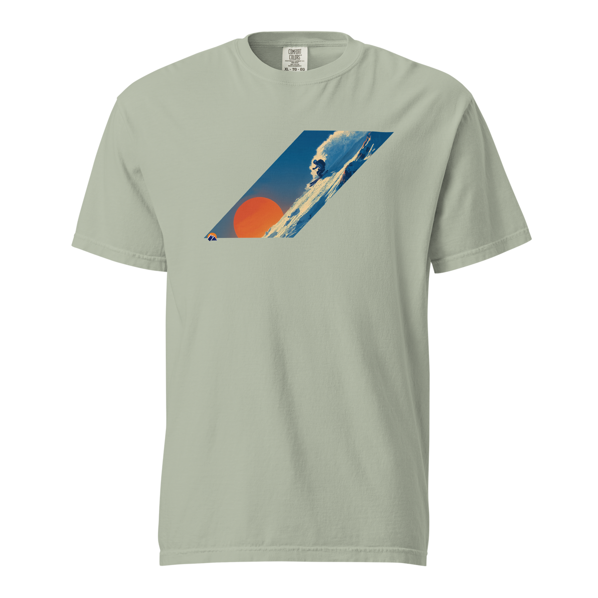 Wild Terrain — Grin Dwellers Bay heavyweight garment-dyed tee, front view