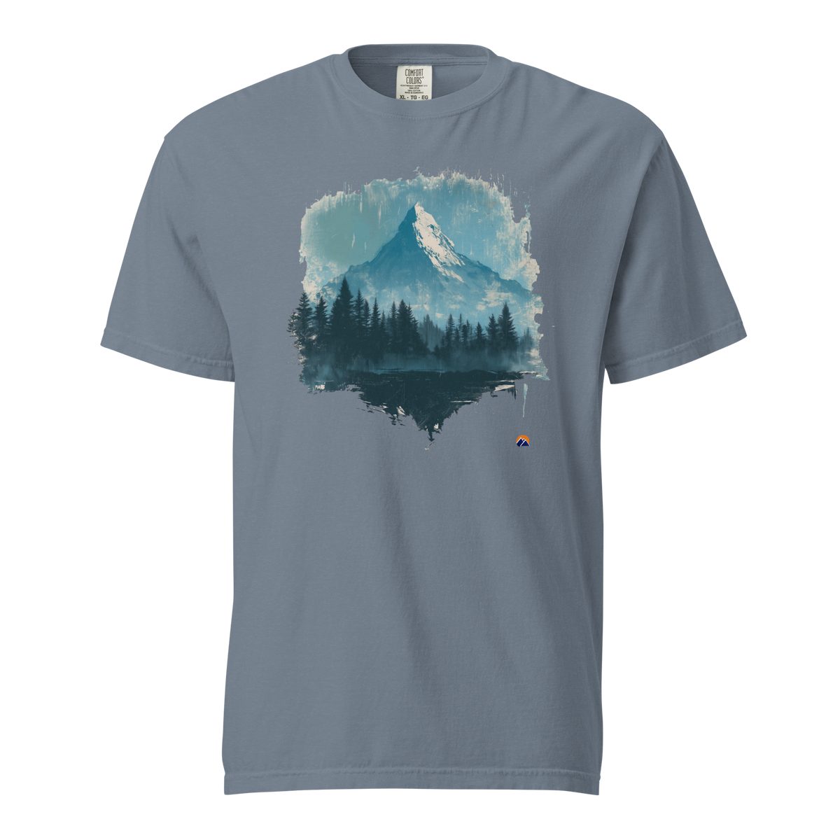 Know It Anywhere — Grin Dwellers Blue Jean heavyweight garment-dyed tee, front view
