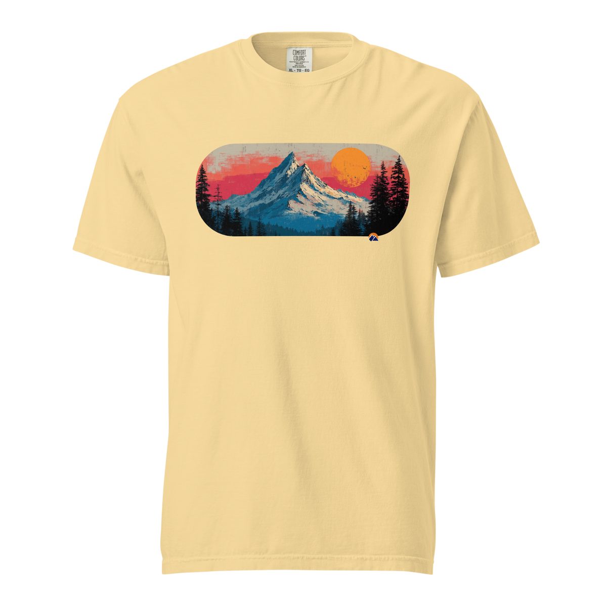Worth The Alarm — Grin Dwellers Butter heavyweight garment-dyed tee, front view