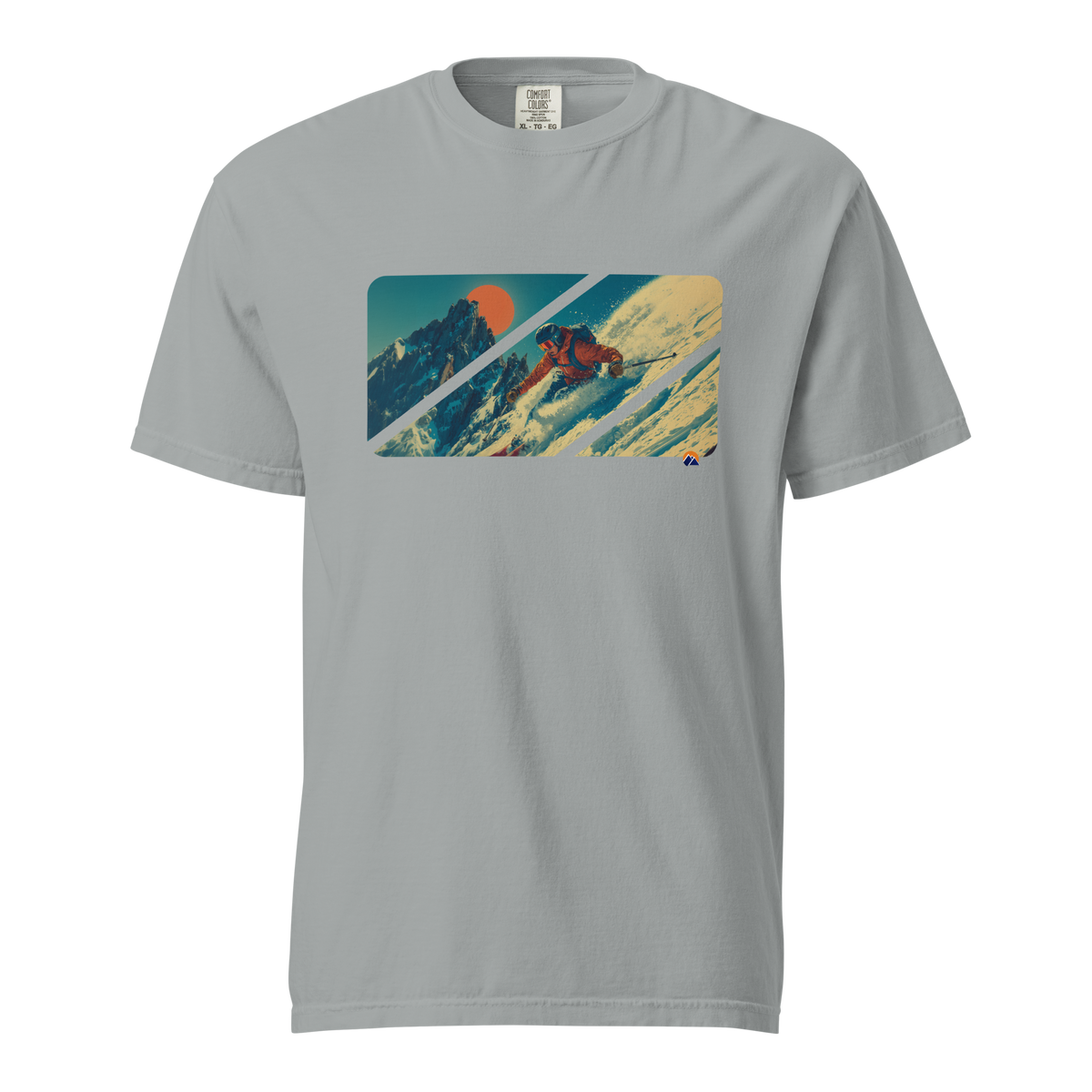 Last Light — Grin Dwellers Granite heavyweight garment-dyed tee, front view