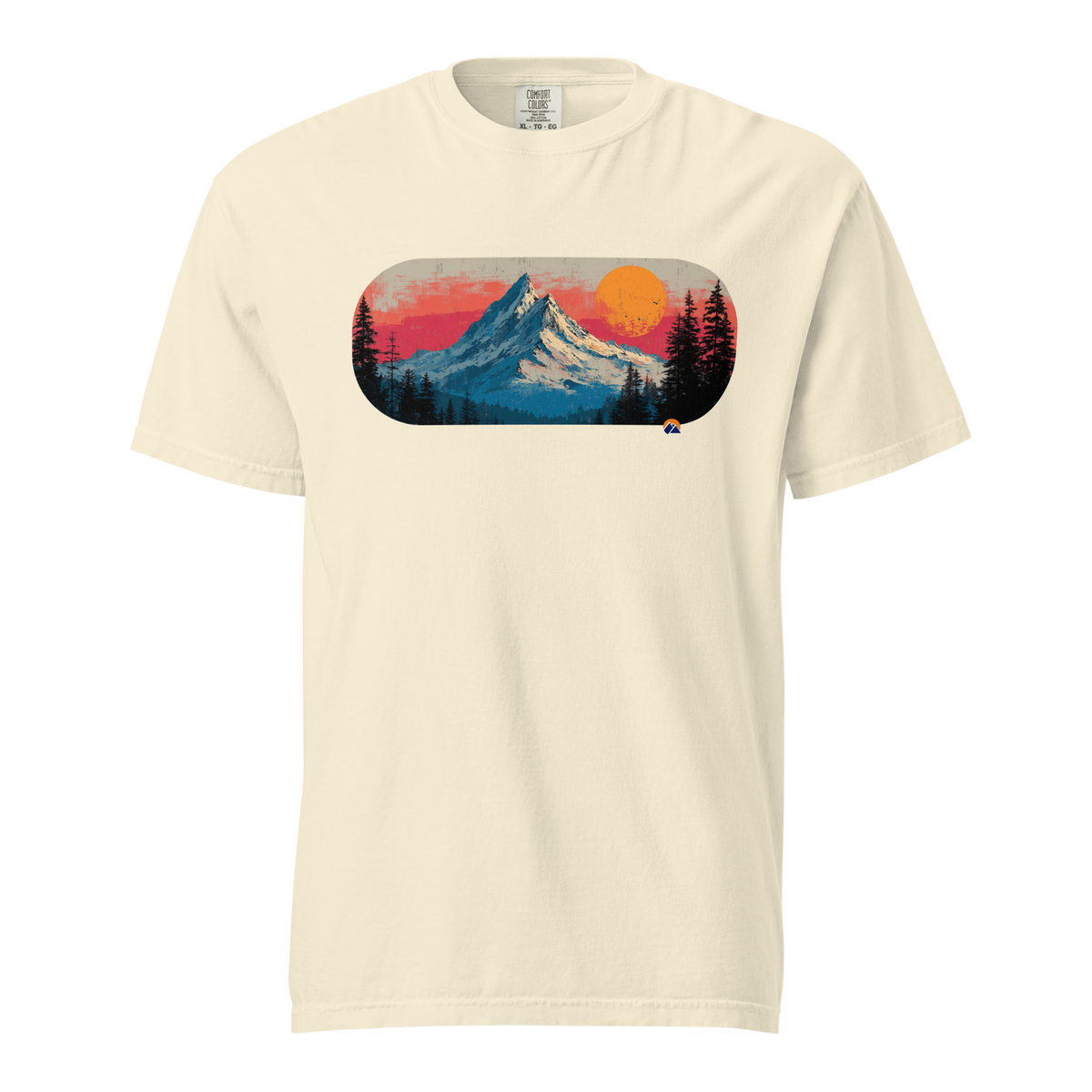 Worth The Alarm — Grin Dwellers Ivory heavyweight garment-dyed tee, front view