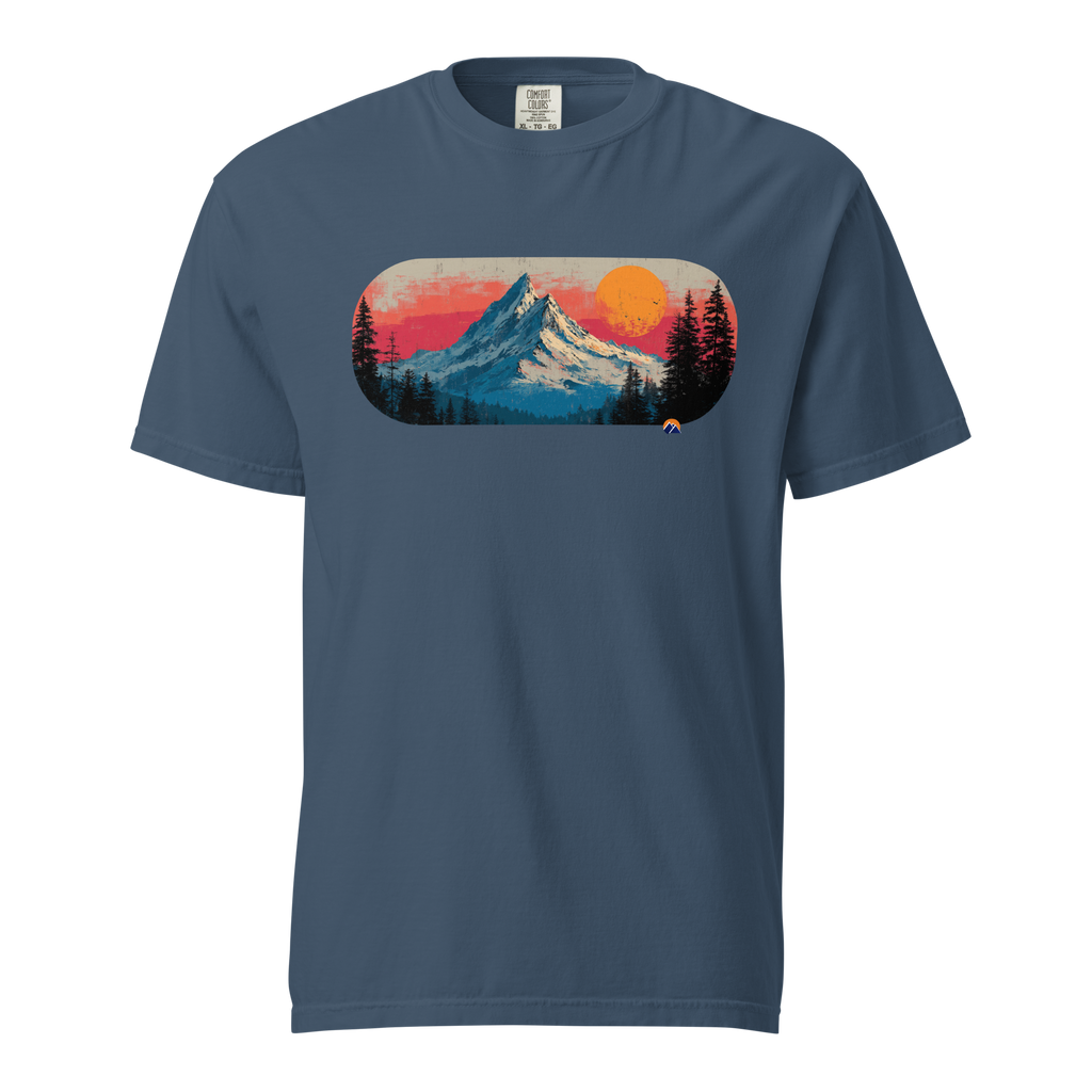 Worth The Alarm — Grin Dwellers Midnight heavyweight garment-dyed tee, front view