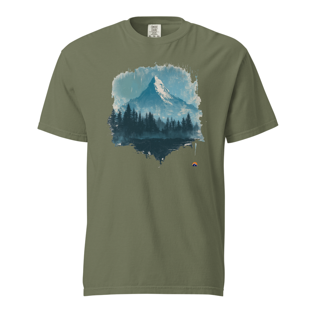 Know It Anywhere — Grin Dwellers Moss heavyweight garment-dyed tee, front view