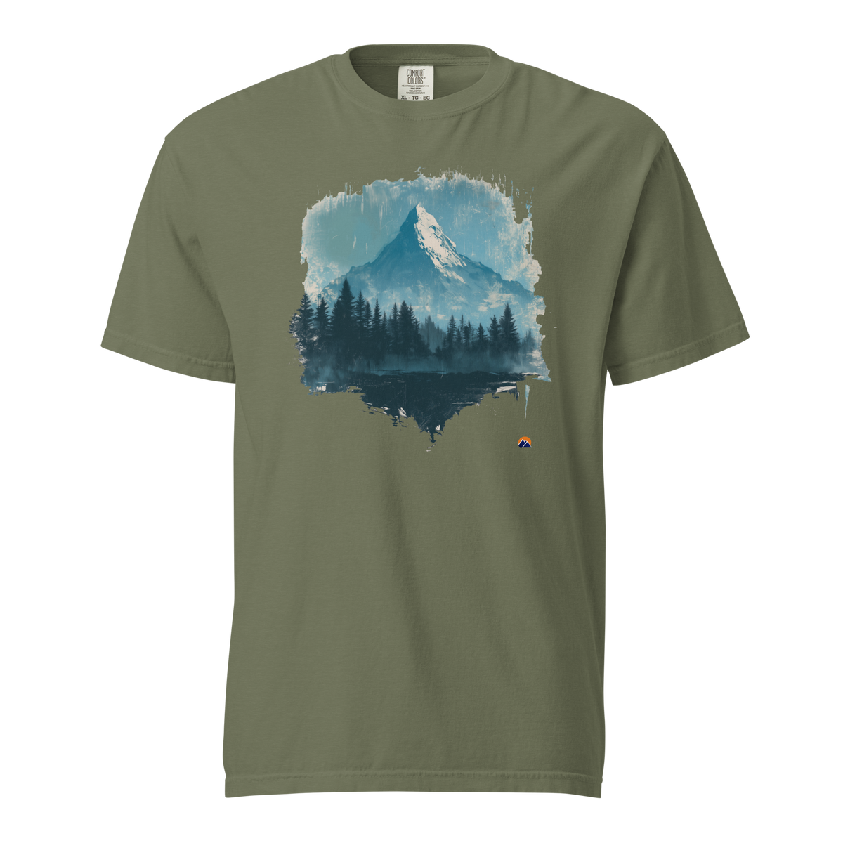Know It Anywhere — Grin Dwellers Moss heavyweight garment-dyed tee, front view