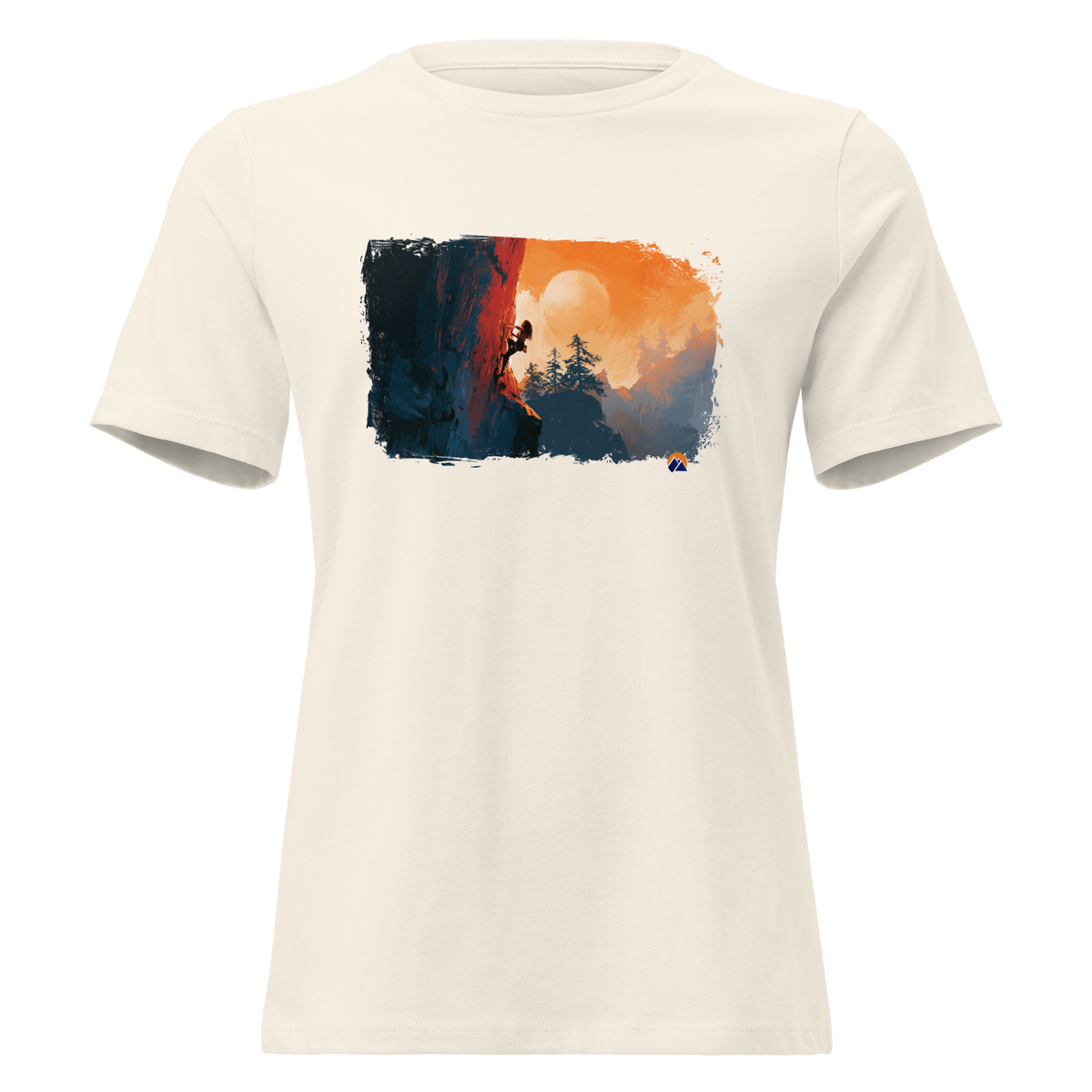 The Line — Grin Dwellers Natural women's relaxed tee, front view